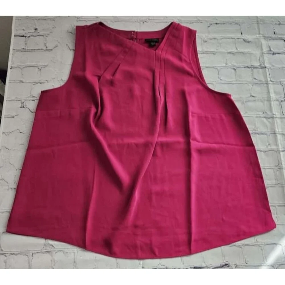 J.‎ Jill Wearever Collection Sleeveless Blouse Pink XL Petite Easy Care - Picture 2 of 9